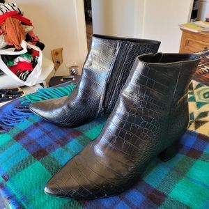 Express black booties